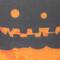 15.75" Black Jack O Lantern Silhouette Halloween Wall Hanging